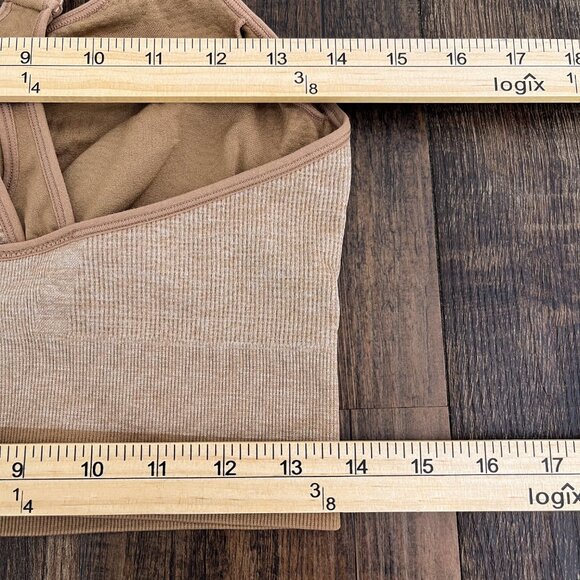 SHEFIT Low Impact Sports Bra Wire Free * no pads * Heathered Tan Size 2X (2LUXE) - Picture 12 of 14